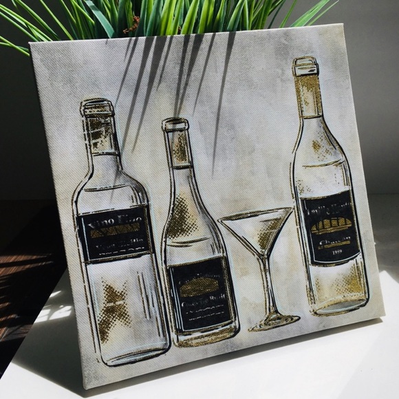 MARTINI COCKTAIL CANVAS ART NWT - Picture 2 of 8